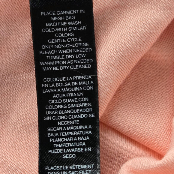 🎄 White House Black Market EUC Rio Elbow Sleeve Cold Shoulder Top Small pink - Picture 13 of 16